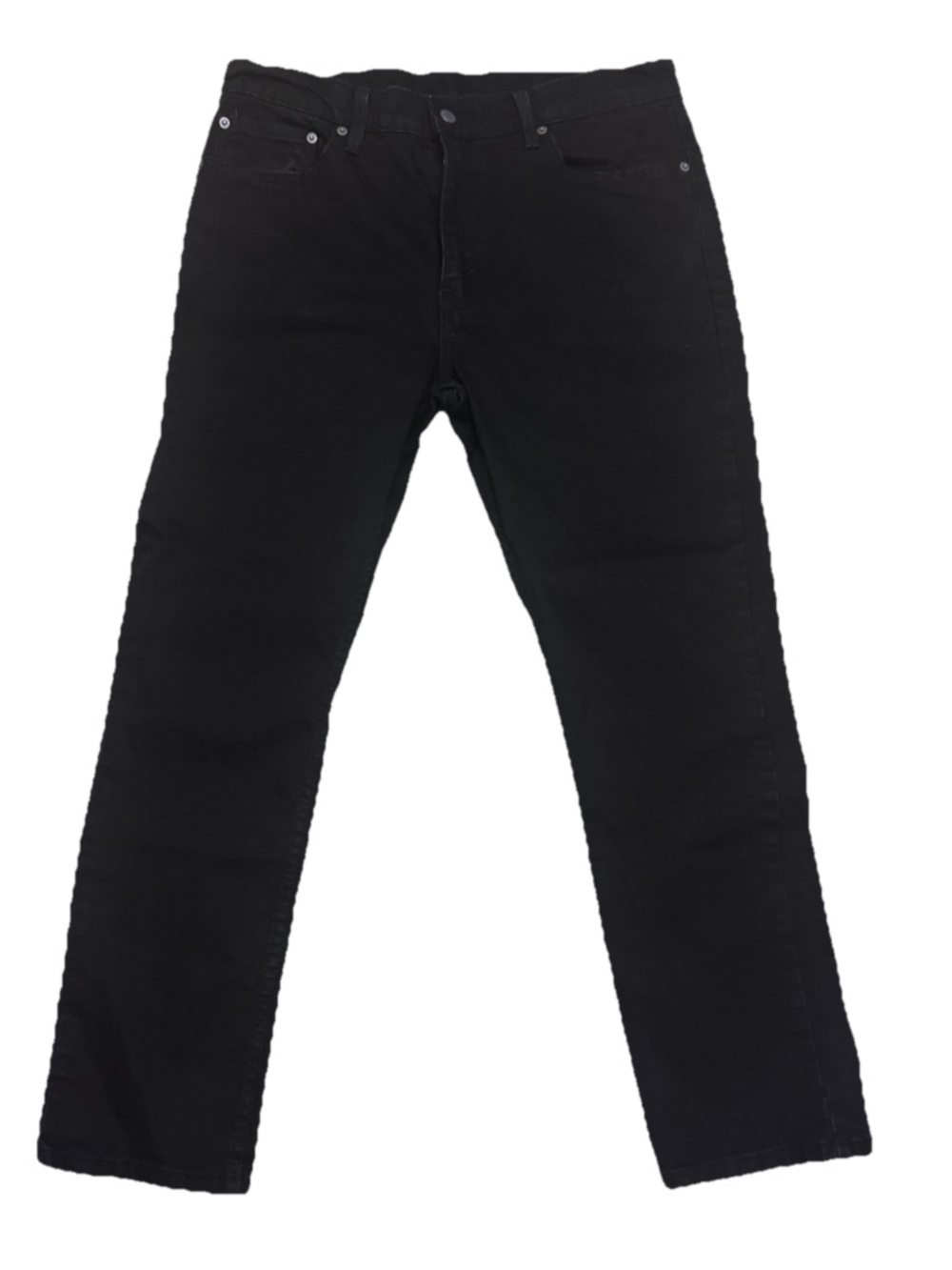 Levi's 511 Slim Fit Jeans 36x30 Black Stretch Denim Pants Minimalist Streetwear